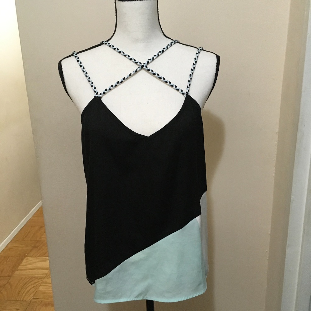 Multi Colored Spaghetti Strap Top - image 1